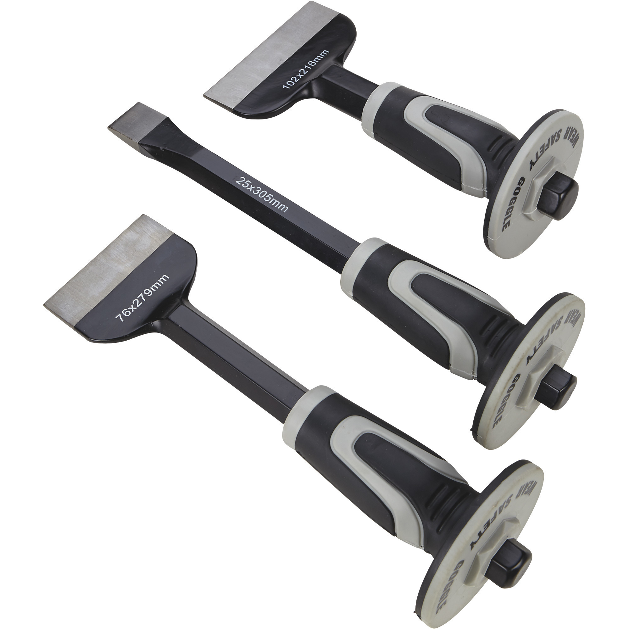 Klutch Bolster and Cold Chisel Set, 3-Pc.